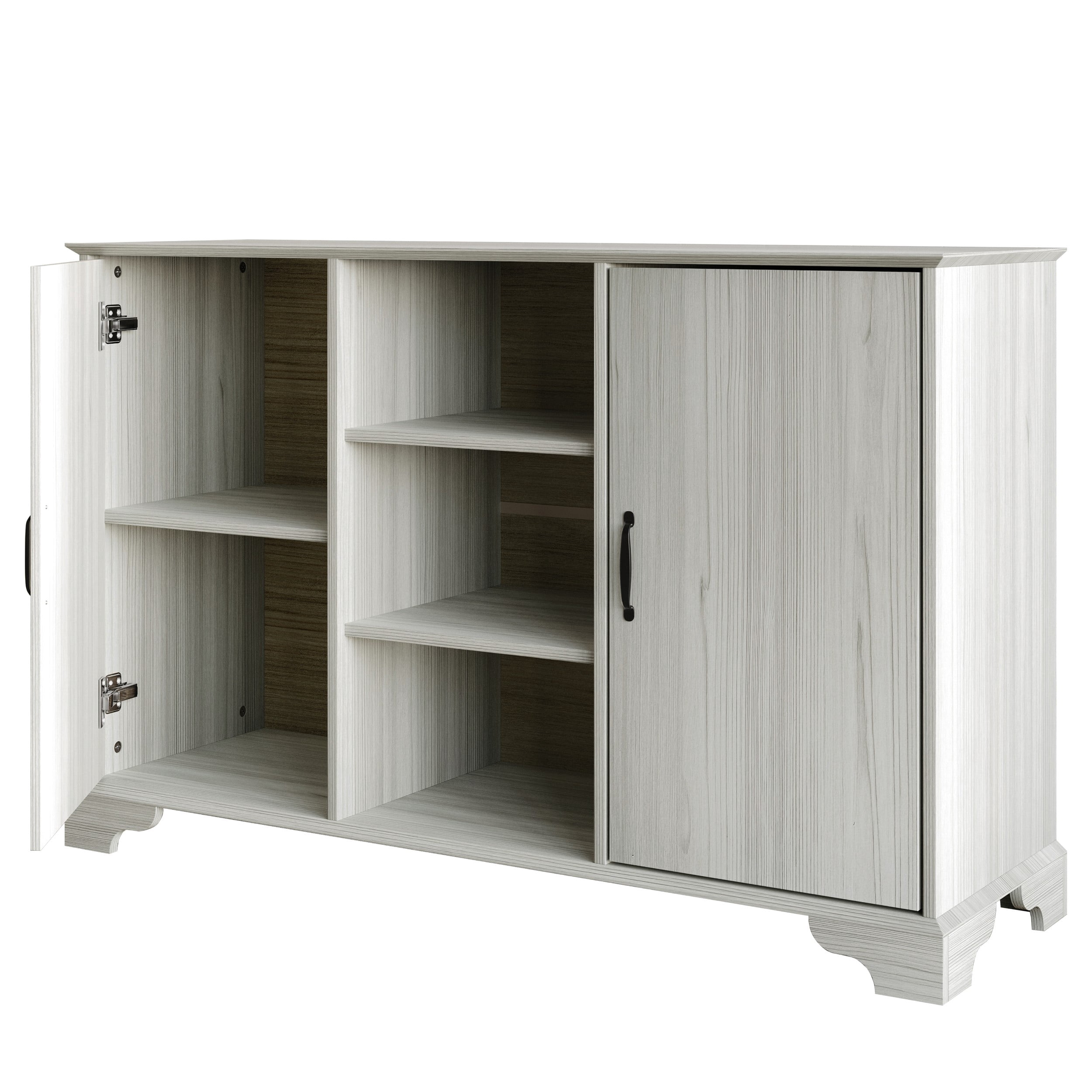 Home Design Harley Side Board, Modern Bedroom Storage Furniture, Light Gray Finish, Easy Assembly