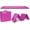 'Purple, variant on Matladin 8' Folding Gymnastics Gym Exercise Aerobics Mat, 8ft x 2ft x 2in PU Leather Tumbling Mats with Hook & Loop Fastener for Stretching Yoga Cheerleading Martial Arts