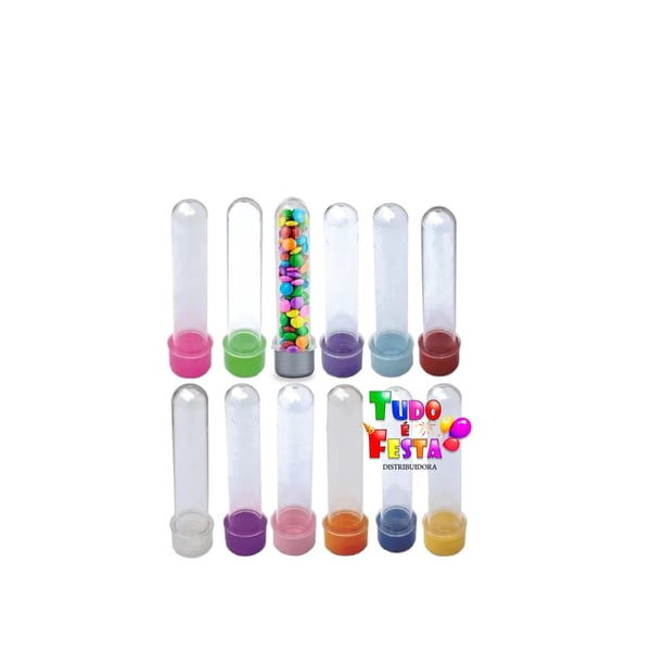 10 Tubos Acrílicos 13cm y 8cm Party Souvenir Deng Xun unisex