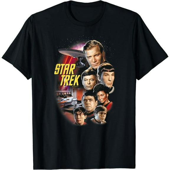 100% cotton tshirts men tee Star Trek The Classic Crew T-Shirt