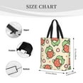 thumbnail image 5 of Sigee Frog Hold Strawberry Print Large Capacity Zippered Tote Bag - Durable, Stylish and Versatile for Everyday Use, 5 of 9