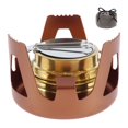 thumbnail image 2 of Réchaud à Alcool LochimuPortable pour Camping, Sac à Dos, Laiton Vert, Réchaud à Alcool Ultraléger pour Randonnée, Camping, BBQ, Pique-Nique, Préparation de Café, Cuisine, 2 of 11