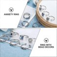 thumbnail image 3 of 6 Pcs Adjustable Rings Women Easy Fidget Ring Worry Rings Reduce Stress Ring Fidget Rings Women Open Ring, 3 of 3