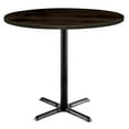 thumbnail image 6 of KFI Studios Urban Loft 2.5' Round Bistro Table, Espresso, Black X Base, 6 of 6