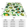 thumbnail image 3 of Vsdgher Green Avocado Ultra-Soft Micro flannel Blanket Throw Blankets for Couch Sofa, Bed (4 sizes)-80"x60", 3 of 7