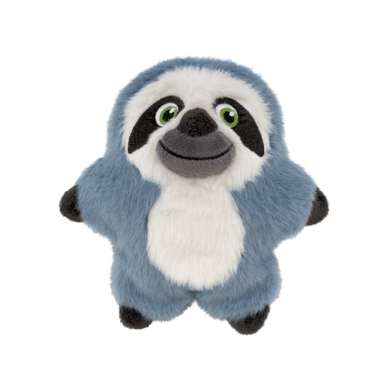 KONG Snuzzles Kiddos Plush Squeaker Dog Toy, Sloth photo 1