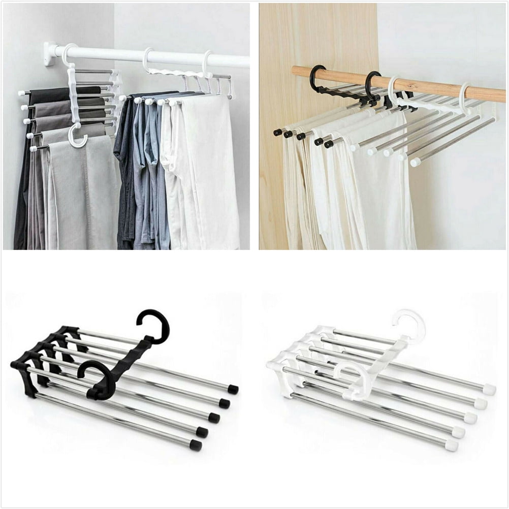 Magic Steel Rack Shelves Hanger Wardrobe Multi-functional Stainless Pants 
