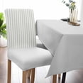 thumbnail image 5 of Chair Covers Sage Green Stripes Dining Chair Slipcovers Vertical Striped Stretch Removable Chair Seat Protector Party Decoration Set of 8, 5 of 6