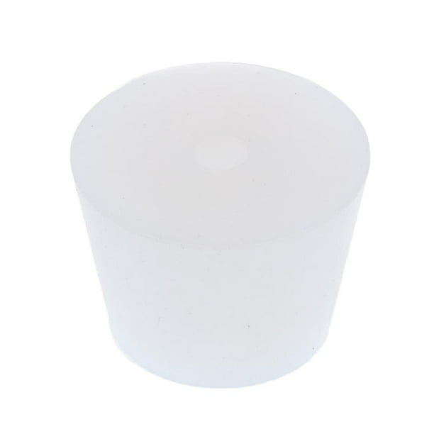 Tapón de silicona para tubo de vidrio de laboratorio, tapón para botella de vino, orificio de 3,2-4,2 cm Agujero de 32-42 cm