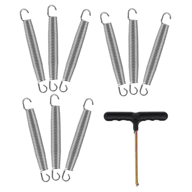 COOPHYA 1Set Compact Galvanized Trampoline Spring Tool for Outdoor Trampoline Accessories Set with Drag Hook