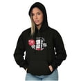 thumbnail image 5 of Betty Boop Heart Angel Wings Ooh LaLa Hoodie Sweatshirt Women Brisco Brands L, 5 of 6