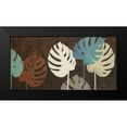 thumbnail image 2 of Pinto, Patricia 14x9 Black Modern Framed Museum Art Print Titled - My Fashion Leaves I, 2 of 5