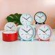 thumbnail image 2 of Non Ticking Round Alarm Clock, Battery Operated and Light Function, Super Silent Alarm White, 2 of 3