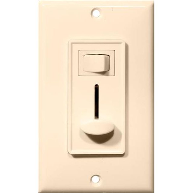 Morris Products 82758 Slide Dimmer With Switch Almond 3-Way
