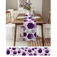 thumbnail image 3 of nqOlkjepod Purple Geometric Table Runner 72 Inches Long Farmhouse Dress Scarves, Gold White Hexagon Modern Dining Tablerunner for Coffee Table/Kitchen Island/Party Décor, 14" x 72", 3 of 8