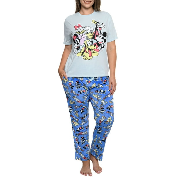 Disney Mickey Mouse Friends Plus Size Women's Pajama Lounge