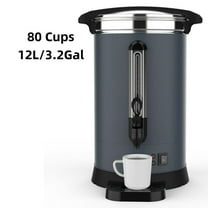 JoanKaren 80 Cups Coffee Urn and Hot Beverage Dispenser,12L/3.2Gal Stainless Steel Commercial Coffee Maker with Double Wall Insulation