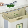 thumbnail image 5 of Kitchen Garbage Bin under $5! CQCYD Hanging Kitchen Trash Can, Foldable Compost Bin, 10L Under Sink Garbage Bin, Cabinet Door Mounted Waste Bin, Space Saving, 5 of 7