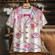 thumbnail image 1 of Xuyuer Valentine's Day Women's Tshirts Holiday Party Funny Costume 3D Print Funny Tuxedo Graphic T-Shirt Novelty Short Sleeve Crewneck Shirt Circus Costume Showman T-Shir, 1 of 9