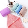thumbnail image 3 of 5 Packs Microfiber Hair Towel, Women Soft Shower Towels, Hair Turbans for Wet Hair, Drying Hair Wrap Towels for Curly Hair Anti Frizz (25 x 65cm), 3 of 5