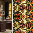thumbnail image 3 of ICERUN 2026 New Retro Flower Stained Glass Window Film Removable Bathroom Privacy Window Film Window Decals Static Clings for Bathroom, Kitchen, Living Room, Office, 3 of 5