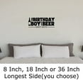 thumbnail image 2 of The Birthday Boy Loves Beer Hint Hint Bottle Drinking Funny c Wall Decals for Walls Peel and Stick wall art murals Black Large 36 Inch, 2 of 2