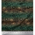 thumbnail image 1 of Soimoi Cotton Jersey Fabric Artistic Flower Mandala Print Sewing Fabric Yard 58 Inch Wide, 1 of 3