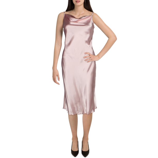 Bebe Bebe Womens Sateen Midi Slip Dress Walmart Com Walmart Com