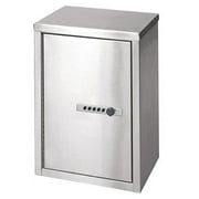 Omnimed Double Door Stainless Steel Narcotic Cabinet with 2 shelves (15"H X 11"W X 8"D)
