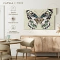 thumbnail image 5 of Elephant Stock Butterfly's Kiss I Wall Art - Horizontal Canvas Wall Art - Living Room Wall Decor - Animal Canvas - Teal And Pink Decor By Isabelle Z. - 39" x 26", 5 of 8
