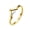 Gold, variant on Unisex Stainless Steel 2MM Classic Simple Pointed Chevron Stackable Thumb Ring Literature and Art Style Two-Color Gold Silver Size 8