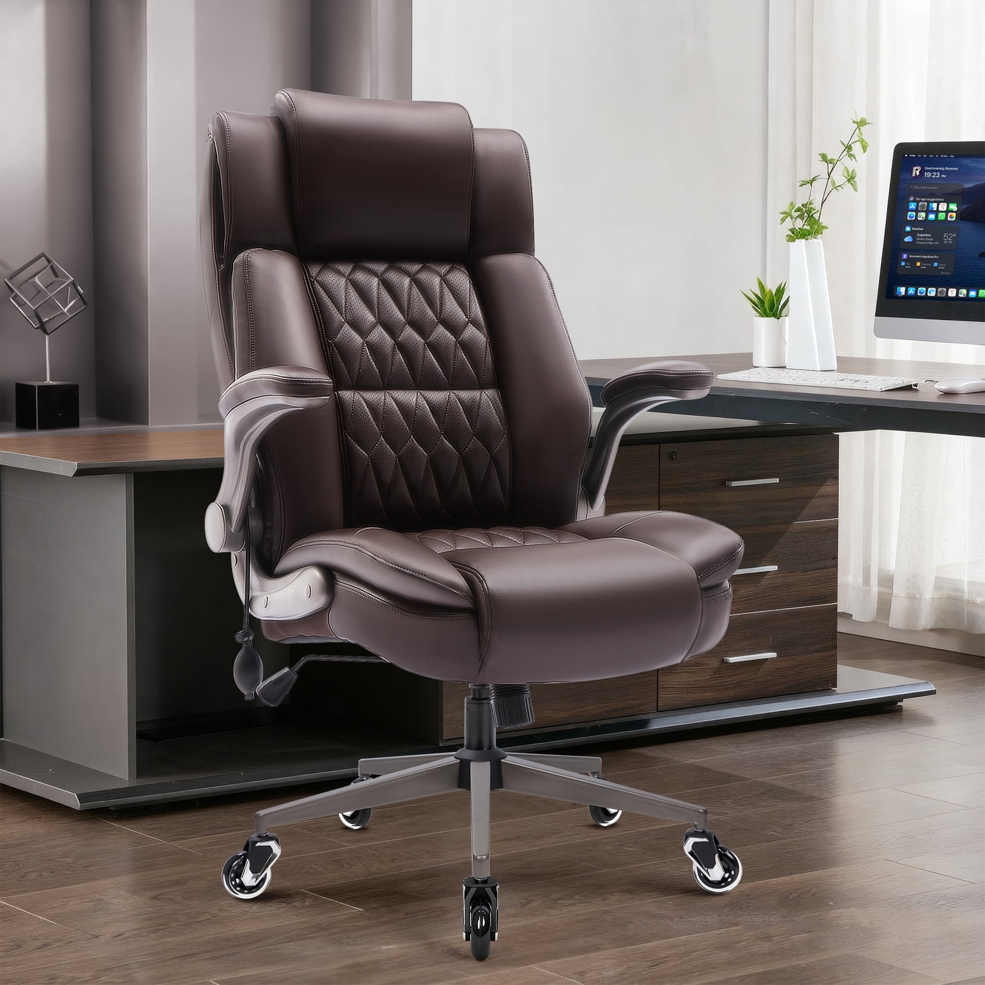 comfy leather office chair ergonomic product
