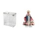 thumbnail image 1 of Papelera de cocina portátil con tapa y mesa decorativa independiente para baño, dormitorio, fiestas, hogar, estantería, festivales., 1 of 8