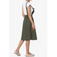 thumbnail image 4 of TheMogan Robe Midi Dos Nu Plissée en Lin pour Femmes avec Bretelles et Poches, 4 of 7