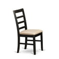 thumbnail image 6 of East West Furniture Parfait 11" Wood Dining Chairs in Cappuccino (Set of 2), 6 of 6
