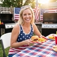 thumbnail image 6 of 4th of July Party Supplies Patriotic Disposable Paper Plates Independence Day Dinner Plates Red White Blue Stars Stripes Food Serving Tray for USA 250th Anniversary BBQ Picnic Tableware 24Pcs, 6 of 8