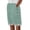 Green, variant on Gkeoshab Shorts for Women Women's Striped Cotton Linen Knee Length Shorts High Waist Elastic Band Side Button Closure with Pockets Loose Casual Pants