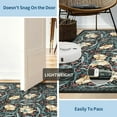 thumbnail image 6 of Garvee 5'x7' Vintage Floral Area Rug Washable Rug, Non Slip Traditional Accent Rug Stain Resistant Foldable Printed Carpet for Living Room Bedroom Home Office, Black, 6 of 8