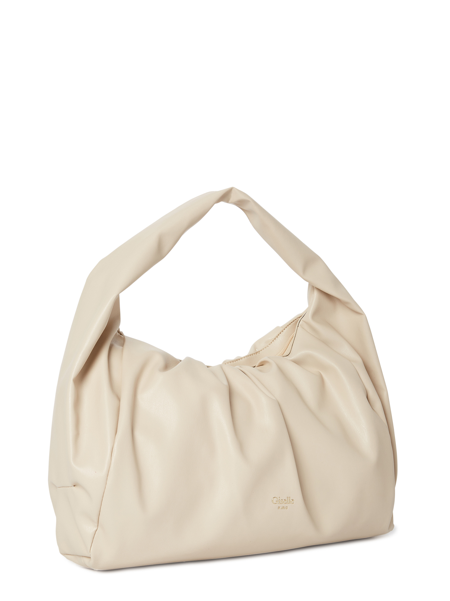 Giselle Paris Women's Adele Vegan Leather Ruched Shoulder Bag - image 2 of 5
