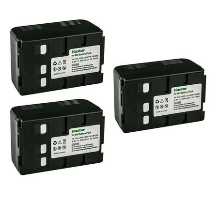 Kastar HHR-V212 / VW-VBS20E Battery 3-Pack Compatible with Panasonic NV-RX11EN NV-RX11ENH NV-RX19 NV-RX1A NV-RX2 NV-RX20 NV-RX200 NV-RX201 NV-RX20EN NV-RX22EG NV-RX22EN NV-RX22ENH NV-RX2A Camera