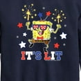 thumbnail image 3 of SpongeBob SquarePants - It's Lit - Toddler And Youth Crewneck Fleece Sweatshirt, 3 of 6