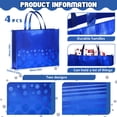 thumbnail image 2 of Set de Bolsas de Regalo PerKoop 40x50x13 cm Rayas Jumbo Azules 4 Pzs, 2 of 7