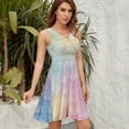 thumbnail image 5 of Mermaid Scales Colorful Dress Fashion Beach Long Dresses Female Party Printed Sundress, 5 of 7