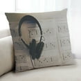 thumbnail image 1 of Ahgly Company Music Notes Indoor Throw Pillow, 18 inch by 18 inch, 1 of 6
