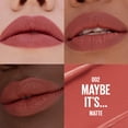 thumbnail image 4 of Maybelline Serum Lipstick, Matte Finish, Oil-Blend and Hyaluronic Acid, 002 Maybe It's..., 0.12 oz, 4 of 12