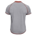 thumbnail image 4 of Men's Fashion Collar Color Block Shirt Casual Short Sleeved Top2XL, 4 of 4