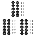 thumbnail image 1 of 30Pcs Deck Line Guide Slotted Round Out Pull Rope Buckle Fitting Accessories for Kayak Canoe Boat,30 * Deck Line Guides 30 * Screws,Black, 1 of 7