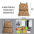 thumbnail image 2 of Xecao Monkey Sloth for Drawstring Bags,Pull String Backpack Bags,String Bag Sackpack, 2 of 6