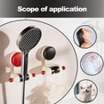 thumbnail image 5 of Adjustable Suction Cup Shower Holder, 2024 New Handheld Shower Head Holder for Bathroom, Universal Shower Head Holder No Drilling Required (Black Red), 5 of 9