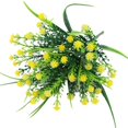 thumbnail image 3 of Ramo de flores artificiales de gypsophila de imitación de plástico para bodas y fiestas. Amarillo, 3 of 9